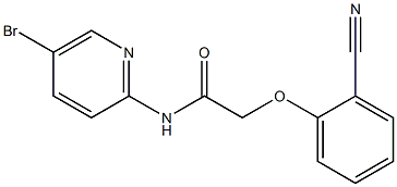 N-(5-bromopyridin-2-yl)-2-(2-cyanophenoxy)acetamide 구조식 이미지