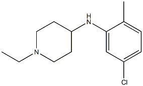 N-(5-chloro-2-methylphenyl)-1-ethylpiperidin-4-amine Structure