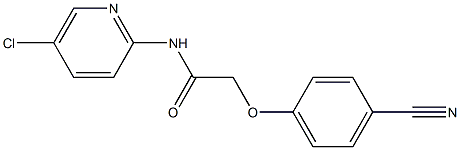 N-(5-chloropyridin-2-yl)-2-(4-cyanophenoxy)acetamide Structure