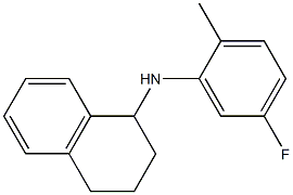 N-(5-fluoro-2-methylphenyl)-1,2,3,4-tetrahydronaphthalen-1-amine 구조식 이미지