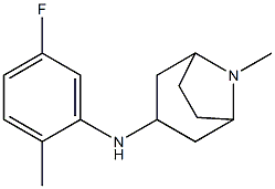 N-(5-fluoro-2-methylphenyl)-8-methyl-8-azabicyclo[3.2.1]octan-3-amine 구조식 이미지