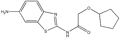N-(6-amino-1,3-benzothiazol-2-yl)-2-(cyclopentyloxy)acetamide Structure