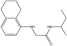 N-(butan-2-yl)-2-(5,6,7,8-tetrahydronaphthalen-1-ylamino)acetamide Structure