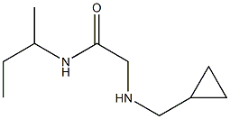 N-(butan-2-yl)-2-[(cyclopropylmethyl)amino]acetamide 구조식 이미지