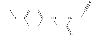 N-(cyanomethyl)-2-[(4-ethoxyphenyl)amino]acetamide 구조식 이미지