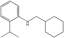 N-(cyclohexylmethyl)-2-(propan-2-yl)aniline Structure