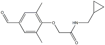 N-(cyclopropylmethyl)-2-(4-formyl-2,6-dimethylphenoxy)acetamide Structure