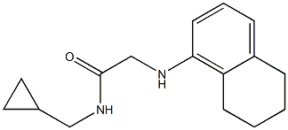 N-(cyclopropylmethyl)-2-(5,6,7,8-tetrahydronaphthalen-1-ylamino)acetamide 구조식 이미지