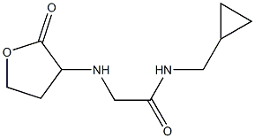 N-(cyclopropylmethyl)-2-[(2-oxooxolan-3-yl)amino]acetamide Structure