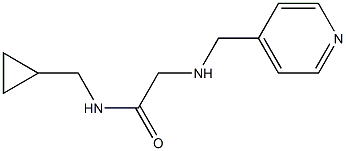 N-(cyclopropylmethyl)-2-[(pyridin-4-ylmethyl)amino]acetamide Structure