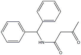 N-(diphenylmethyl)-3-oxobutanamide Structure