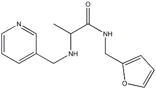 N-(furan-2-ylmethyl)-2-[(pyridin-3-ylmethyl)amino]propanamide 구조식 이미지