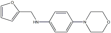 N-(furan-2-ylmethyl)-4-(morpholin-4-yl)aniline 구조식 이미지