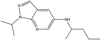 N-(pentan-2-yl)-1-(propan-2-yl)-1H-pyrazolo[3,4-b]pyridin-5-amine Structure