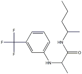 N-(pentan-2-yl)-2-{[3-(trifluoromethyl)phenyl]amino}propanamide Structure