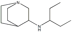 N-(pentan-3-yl)-1-azabicyclo[2.2.2]octan-3-amine 구조식 이미지