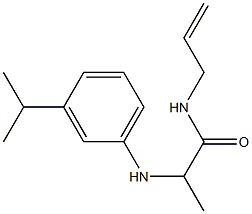 N-(prop-2-en-1-yl)-2-{[3-(propan-2-yl)phenyl]amino}propanamide Structure