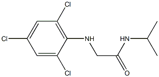 N-(propan-2-yl)-2-[(2,4,6-trichlorophenyl)amino]acetamide Structure