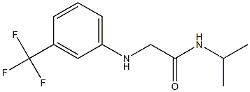 N-(propan-2-yl)-2-{[3-(trifluoromethyl)phenyl]amino}acetamide 구조식 이미지