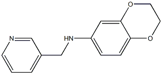 N-(pyridin-3-ylmethyl)-2,3-dihydro-1,4-benzodioxin-6-amine 구조식 이미지