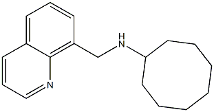 N-(quinolin-8-ylmethyl)cyclooctanamine Structure