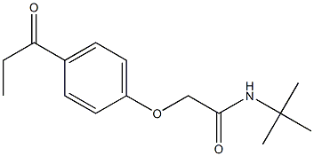 N-(tert-butyl)-2-(4-propionylphenoxy)acetamide Structure