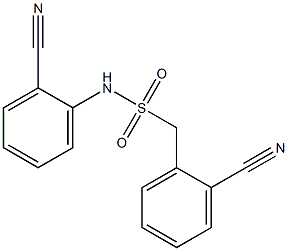 N,1-bis(2-cyanophenyl)methanesulfonamide 구조식 이미지