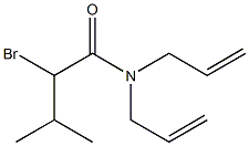 N,N-diallyl-2-bromo-3-methylbutanamide Structure