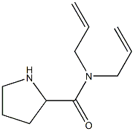 N,N-diallylpyrrolidine-2-carboxamide Structure