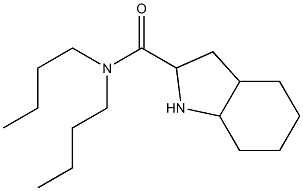 N,N-dibutyl-octahydro-1H-indole-2-carboxamide Structure