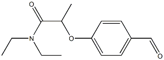 N,N-diethyl-2-(4-formylphenoxy)propanamide Structure