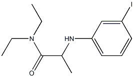 N,N-diethyl-2-[(3-iodophenyl)amino]propanamide Structure