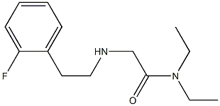 N,N-diethyl-2-{[2-(2-fluorophenyl)ethyl]amino}acetamide Structure