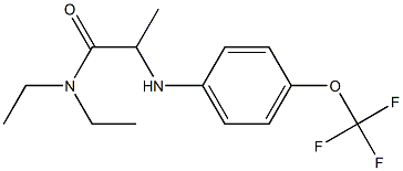 N,N-diethyl-2-{[4-(trifluoromethoxy)phenyl]amino}propanamide Structure