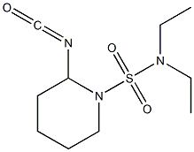 N,N-diethyl-2-isocyanatopiperidine-1-sulfonamide Structure