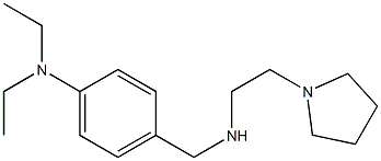 N,N-diethyl-4-({[2-(pyrrolidin-1-yl)ethyl]amino}methyl)aniline 구조식 이미지