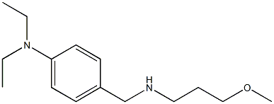 N,N-diethyl-4-{[(3-methoxypropyl)amino]methyl}aniline Structure