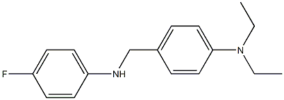 N,N-diethyl-4-{[(4-fluorophenyl)amino]methyl}aniline Structure