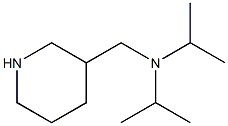 N,N-diisopropyl-N-(piperidin-3-ylmethyl)amine Structure