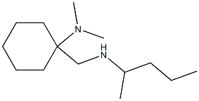 N,N-dimethyl-1-[(pentan-2-ylamino)methyl]cyclohexan-1-amine Structure