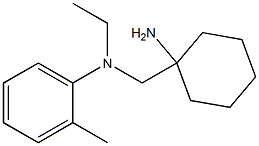 N-[(1-aminocyclohexyl)methyl]-N-ethyl-2-methylaniline 구조식 이미지