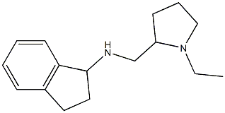 N-[(1-ethylpyrrolidin-2-yl)methyl]-2,3-dihydro-1H-inden-1-amine 구조식 이미지