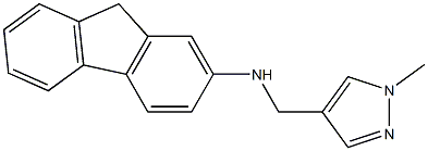 N-[(1-methyl-1H-pyrazol-4-yl)methyl]-9H-fluoren-2-amine Structure