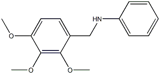 N-[(2,3,4-trimethoxyphenyl)methyl]aniline Structure