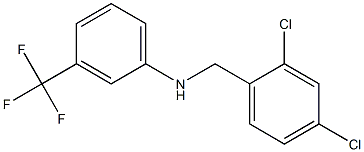 N-[(2,4-dichlorophenyl)methyl]-3-(trifluoromethyl)aniline 구조식 이미지