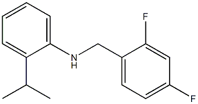 N-[(2,4-difluorophenyl)methyl]-2-(propan-2-yl)aniline Structure