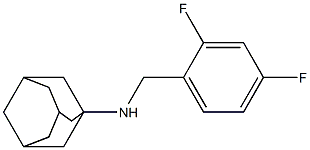 N-[(2,4-difluorophenyl)methyl]adamantan-1-amine 구조식 이미지