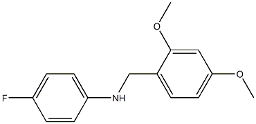 N-[(2,4-dimethoxyphenyl)methyl]-4-fluoroaniline 구조식 이미지