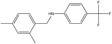 N-[(2,4-dimethylphenyl)methyl]-4-(trifluoromethyl)aniline 구조식 이미지