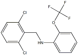 N-[(2,6-dichlorophenyl)methyl]-2-(trifluoromethoxy)aniline Structure